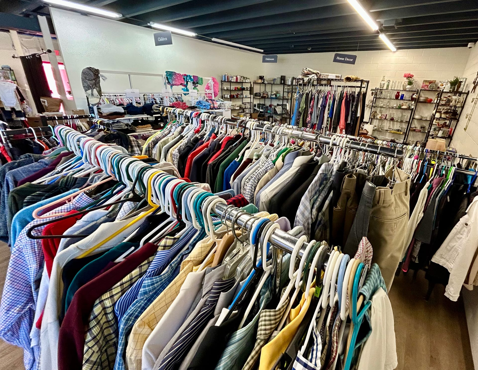 Inside Hannah's Harbor thrift store in Mentor, Ohio