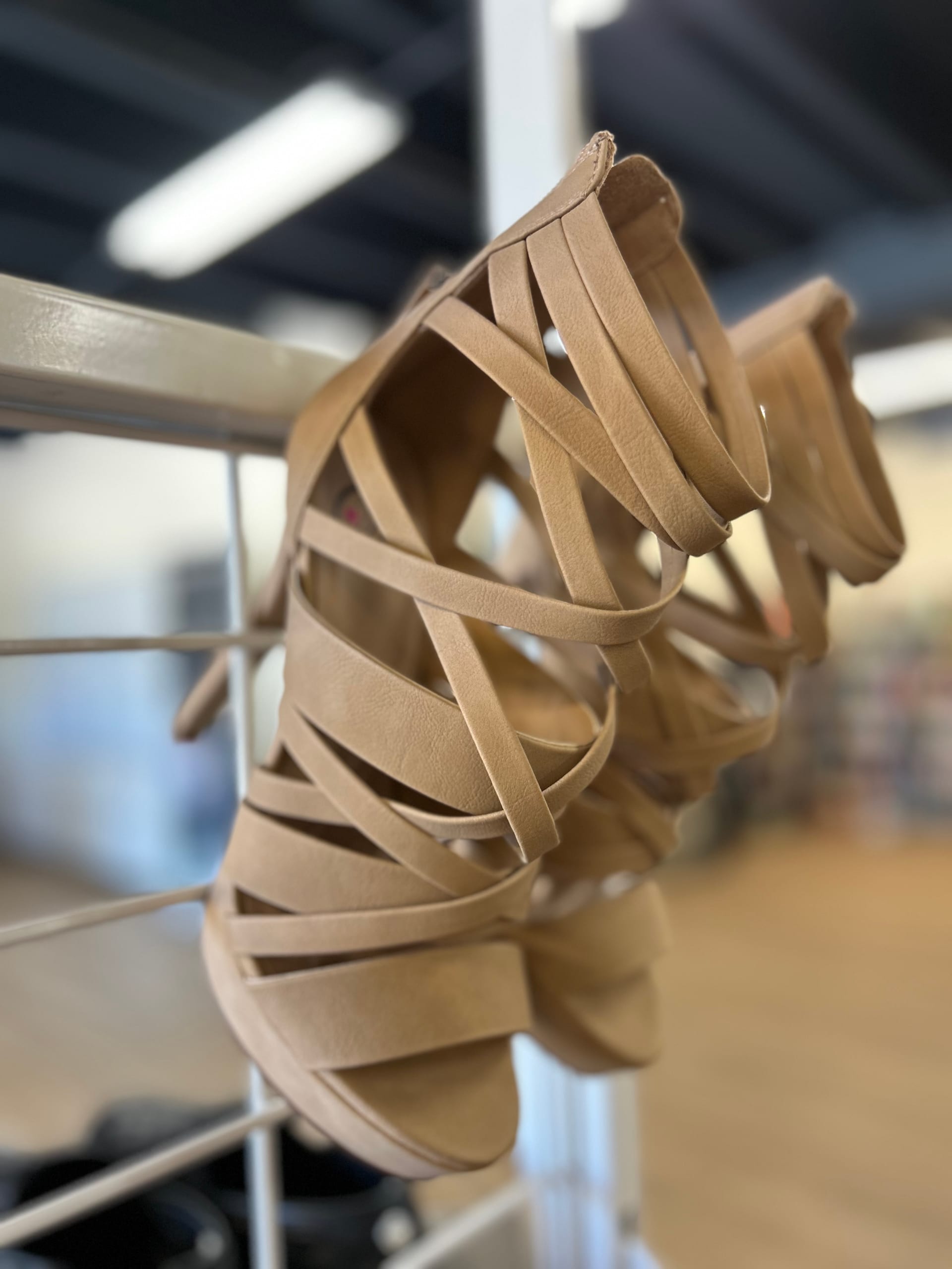 Women's sandals at Hannah's Harbor thrift store